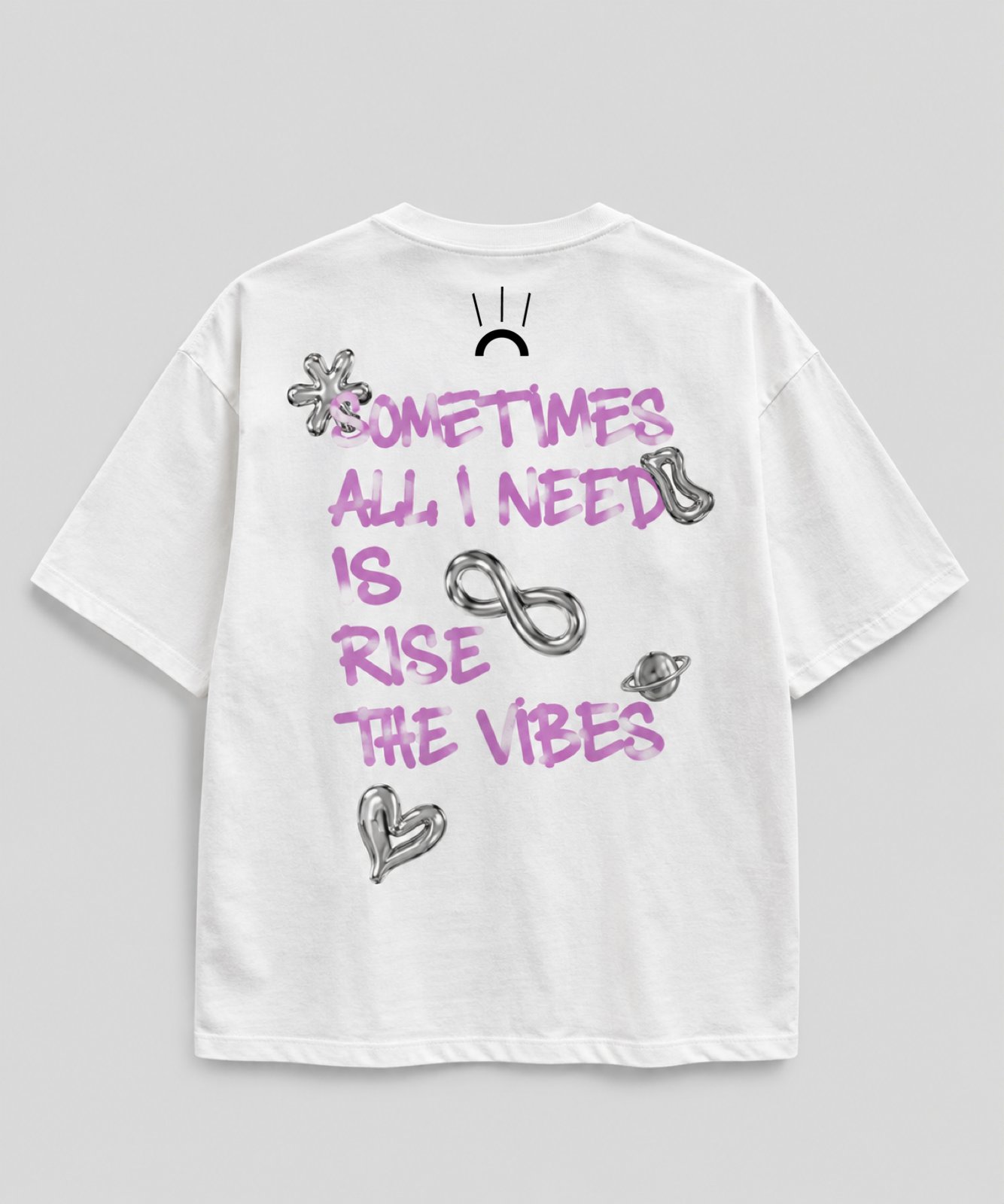 Rise the Vibes tee, back print